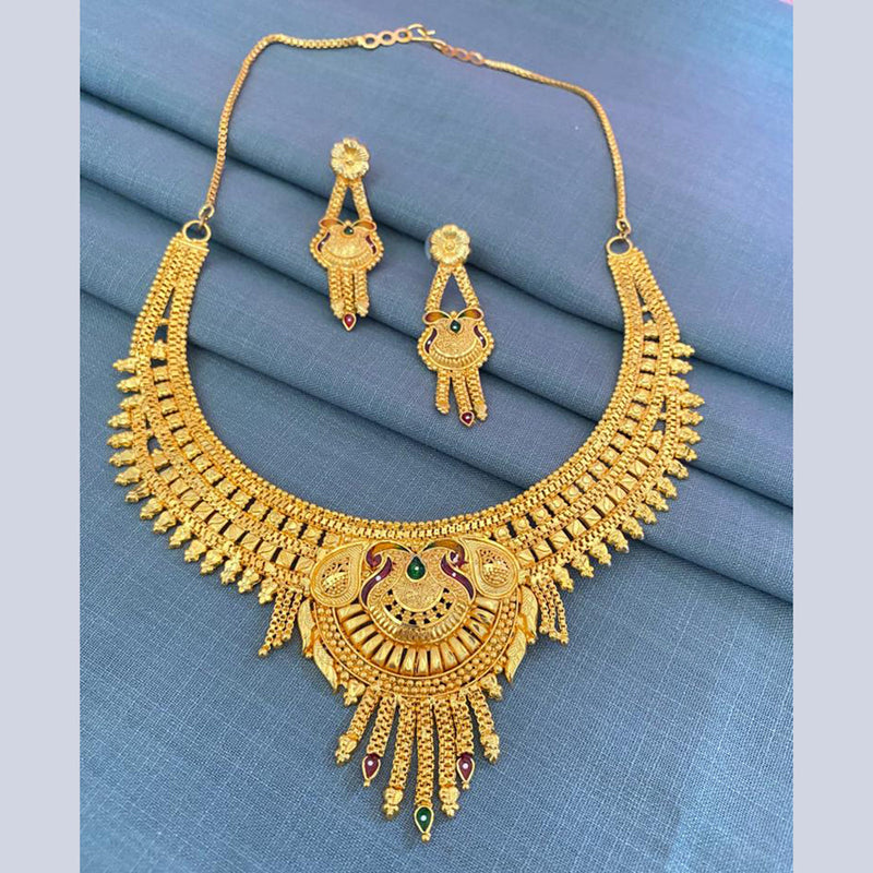 Mahavir Gold Plated Necklace Set