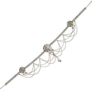 Etnico 18k Silver Oxidised Plated Traditional Ethnic Kamarband/Waist Belly Chain for Women (B024S)