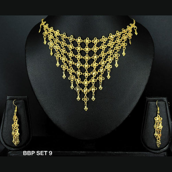 Mahavir Forming Gold Necklace Set  - BBP SET 9
