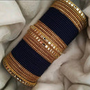 Martina Jewels Pack Of 6 Traditional Gold Plated Thread & Kundan Stone Bangles Set - BG-146