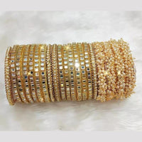 Martina Jewels Pack Of 6 Traditional Gold Plated  Bangles Set