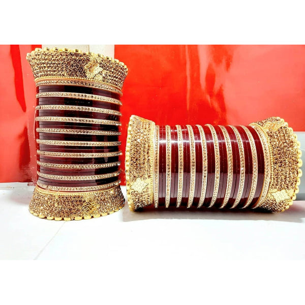 Martina Jewels Traditional Gold Plated Bangles Set