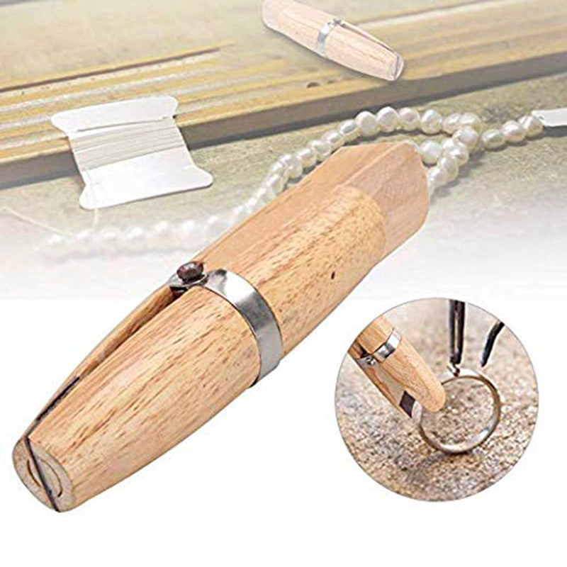 Beadsnfashion 6 Inch Wooden Ring Clamp With Wedge
