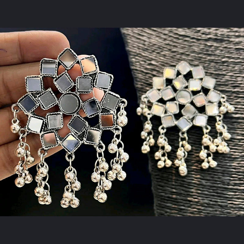 Blythediva Silver Plated Pack Of 3 Mirror Dangler Earrings