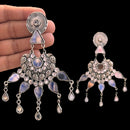 Blythediva Pack Of 3 Oxidised Plated Mirror Dangler Earrings