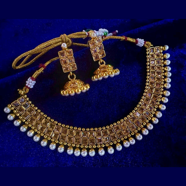 Blythediva Pack Of 2 Gold Plated Designer Necklace Set