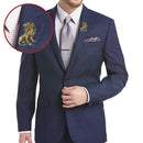 Mahi Gold Antique Vintage Unisex Lion Brooch Pin for Suit Clothing