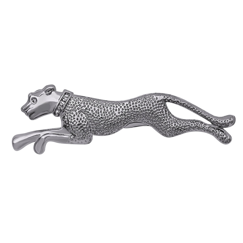 Mahi Rhodium Plated Silver Color Jaguar Brooch Lapel Pin for Men and Boys (BP1101059R)