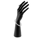 Mahi Rhodium Plated Contemporary Bracelet With Crystals For Women