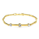 Mahi Gold Plated Celestial Bracelet With Crystals For Women