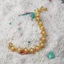 Mahi Crystal Square Pearl Gold Plated Bracelet For Women