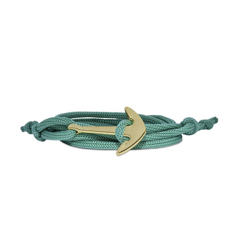 Teal Rope Bracelet, Antique Bronze Fish Hook Wrap Bracelet