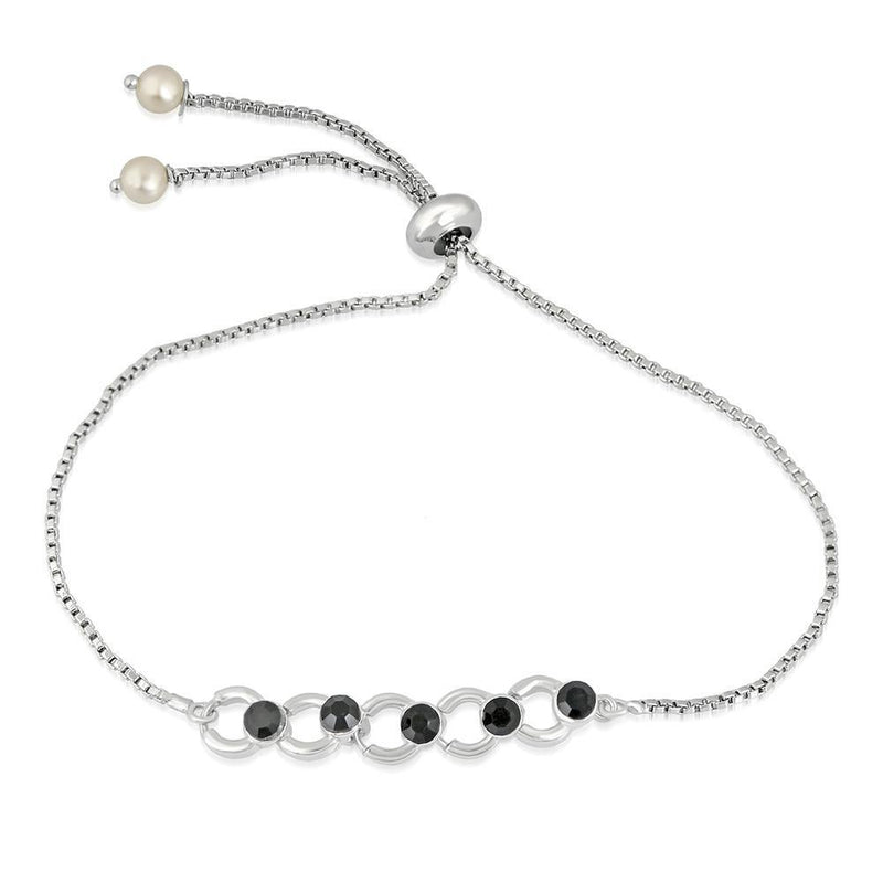 Mahi Stylish Circular adjustable Crystal Bracelet