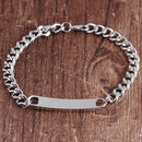 Mahi Rhodium Plated Royal King Bracelet Valentine Gift For Mens