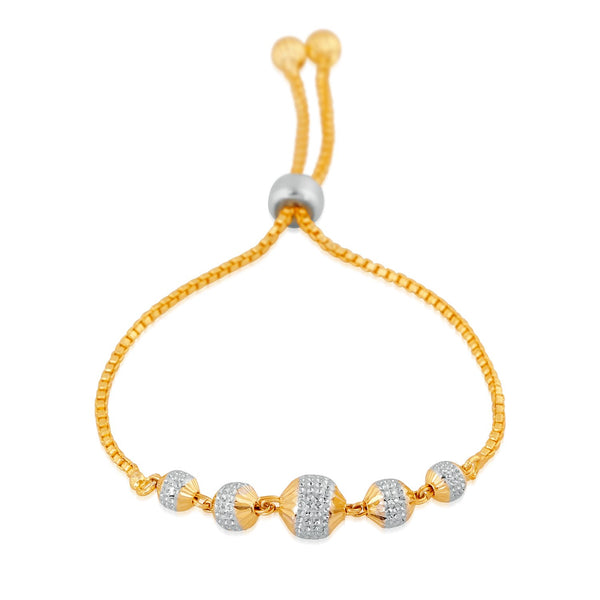Mahi Gold Plated Classic Designer Crystal Bracelet for girls and women - BR2100363G