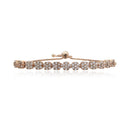 21 Nicole Jewellery Rose Plated Cubic Zirconia Adjustable Bracelet  - BR334 Rose