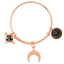 Mahi Watch Moon & Planet Shaped Rose Gold Plated Enamel Work Charms Bracelet for Kids (BRK1100859Z)