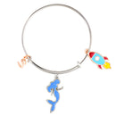 Mahi S Letter Mermaid & Rocket Shaped Enamel Work Charms Kids Bracelets for Kids (BRK1100942M)