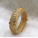 Tarangavi White Kundan Gold Plated Kada - BRV-263