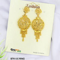 Mahavir Dye Gold Dangler Earrings