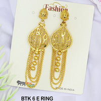 Mahavir Dye Gold Dangler Earrings