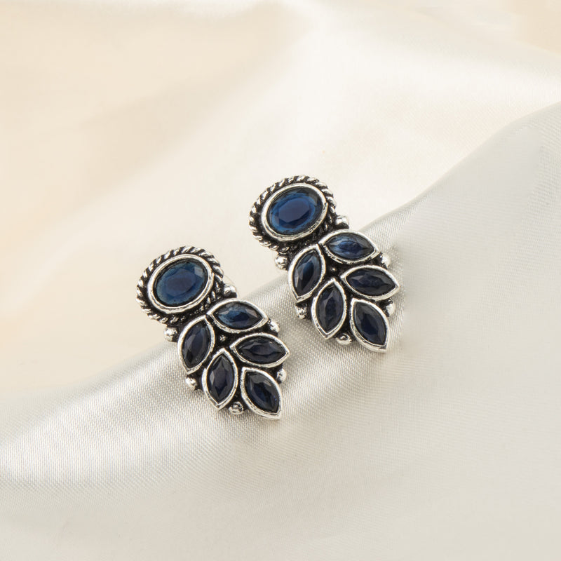 Nipura Blue Nilofer Stud Earrings