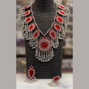 Blythediva Pack Of 2 Oxidised Plated Meenakari Long Necklace Set
