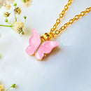 Mahavir Gold Plated Butterfly Chain Pendant