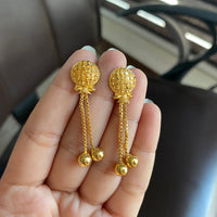 Mahavir Forming Gold Plated Dangler Earrings