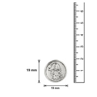 Mahi White Rhodium plated Jai Hanuman Cufflink