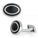 Mahi Oval Black Beauty Cufflink