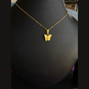 Mahavir Gold Plated Butterfly Pendant