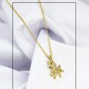 Mahavir Gold Plated Chain Pendant