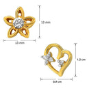 Mahi Combo of Glory gold plated two pair of earring & bracelet for Women