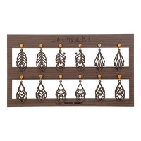 Mahi Gold Plated Combo of 6 Wooden Dangler Earrings