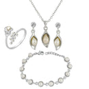 Mahi Combo of Pearl Designer Pendant set, Bracelet and Finger Ring