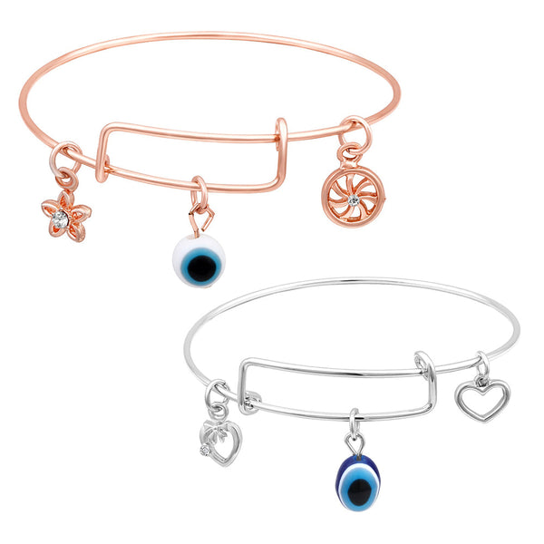 Mahi Combo of Evil Eye & Charms Bracelets with for Women (CO1105589M)