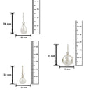 Mahi Elegant Combo of Artificial Pearl Fish Hook Earrings