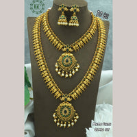 Diksha Collection Gold Plated Bridal Jewellery  Set