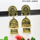 Mahavir Gold Plated & Pearl Jhumki Earrings  - CS Jumkhi 4 OXD
