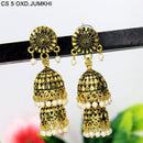 Mahavir Antique Gold Plated Jhumki Earrings - CS 5 OXD Jumkhi