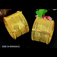 Mahavir Forming Gold Plated Bangle Set - DEB 34 BANGALS