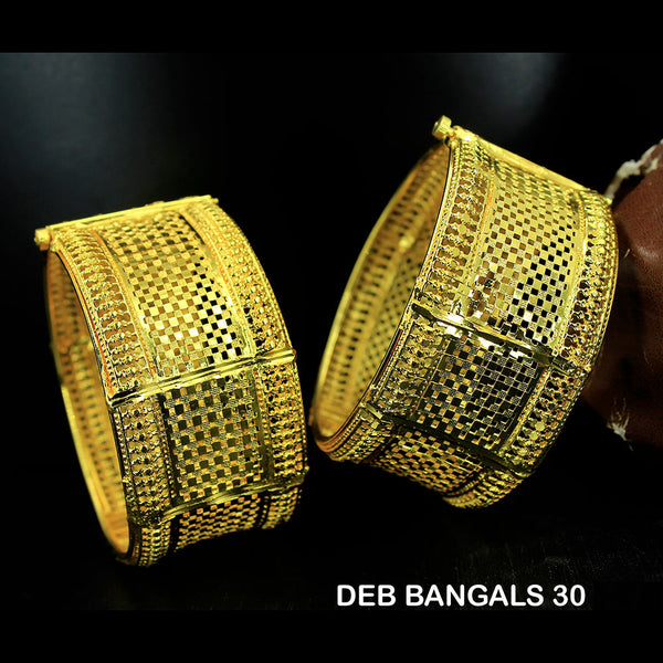 Mahavir Forming Gold Plated Bangle Set - DEB BANGALS 30