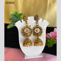 Mahavir Gold Plated Jhumkis Earrings