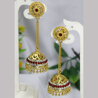 Mahavir Gold Plated Jhumki Earrings
