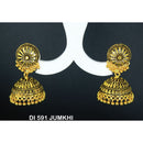 Mahavir Gold Plated Jhumki Earrings  - DI Jumkhi 591