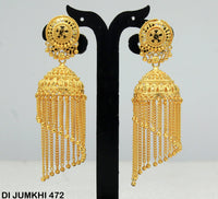 Mahavir Gold Plated Jhumki Earrings  - DI Jumkhi 472