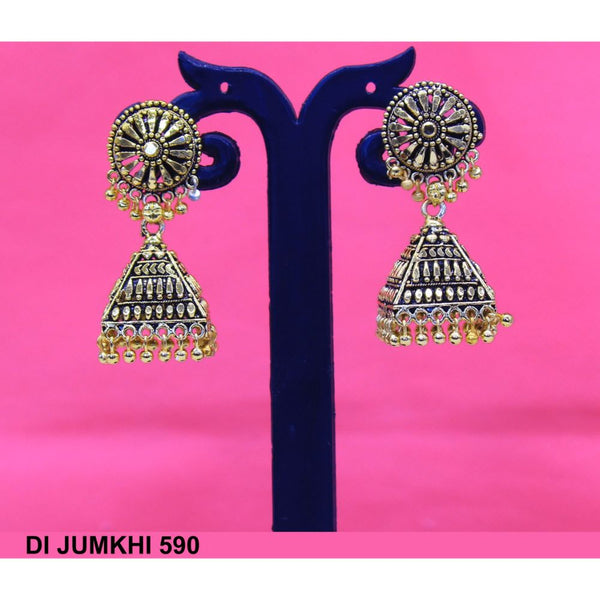 Mahavir Gold Plated Jhumki Earrings  - DI Jumkhi 590