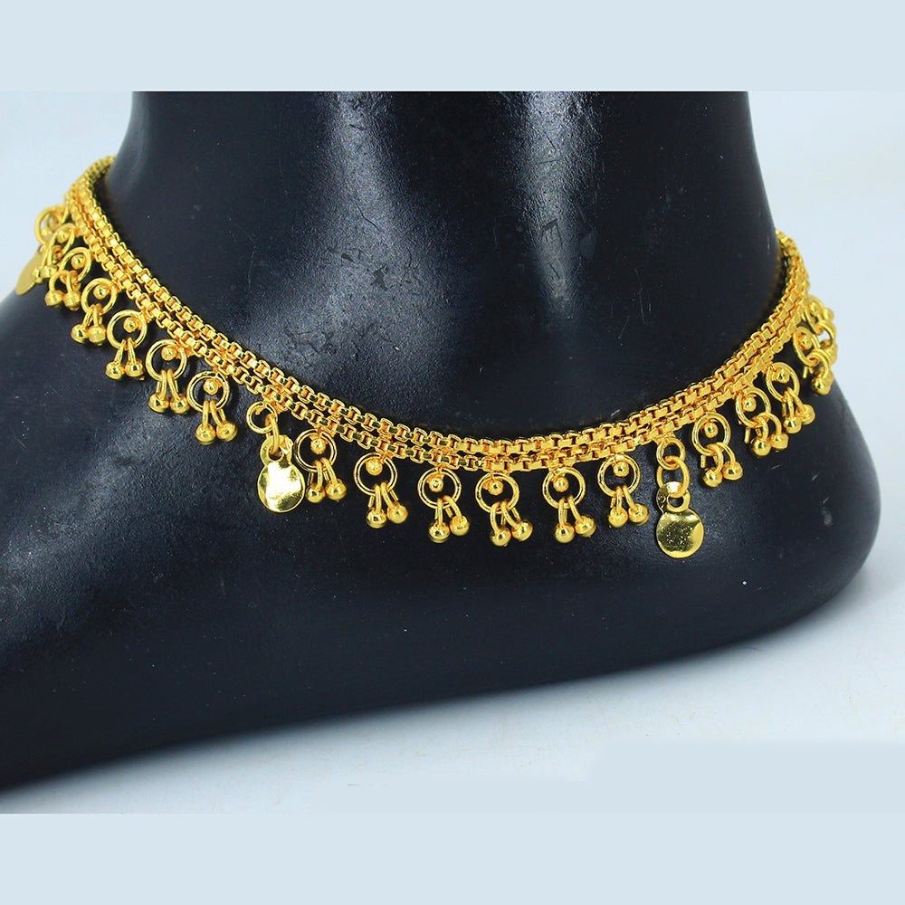 Mahavir Gold Plated Payal