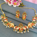 Mahavir Gold Plated Meenakari Necklace Set